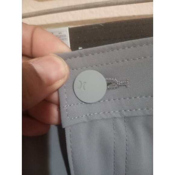 Hurley Pants Adult 38 x 29 Gray Performance Stretch Pants Zip Pocket Mens NWT - Picture 6 of 12